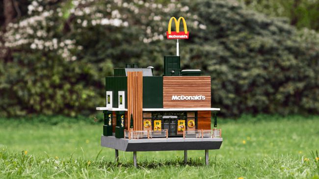 Worlds smallest McDonalds opens for bees – and its amazing