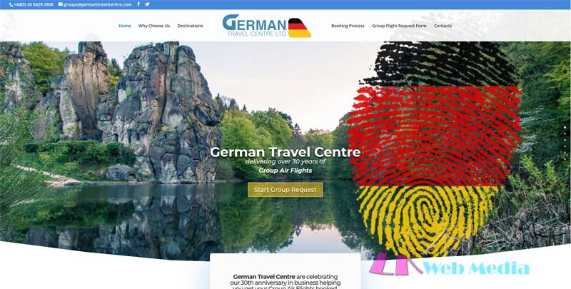 LK Web Media are Pleased to Announce the Launch of German Travel Centre’s -New Website